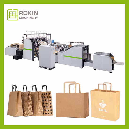 Latest Technology Square Bottom Second Hand Paper Bag Making Machines Paper Bag Hole Machine Stand up Paper Bag Making Machine
