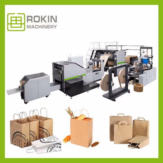 Latest Technology Square Bottom Second Hand Paper Bag Making Machines Paper Bag Hole Machine Stand up Paper Bag Making Machine
