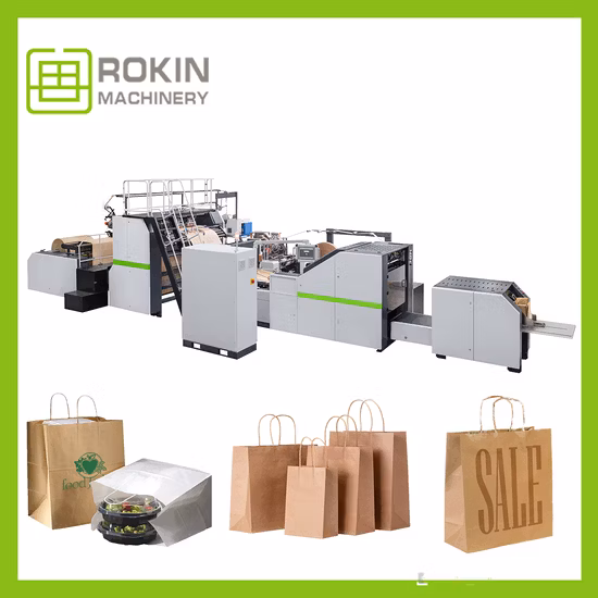 Latest Technology Square Bottom Second Hand Paper Bag Making Machines Paper Bag Hole Machine Stand up Paper Bag Making Machine